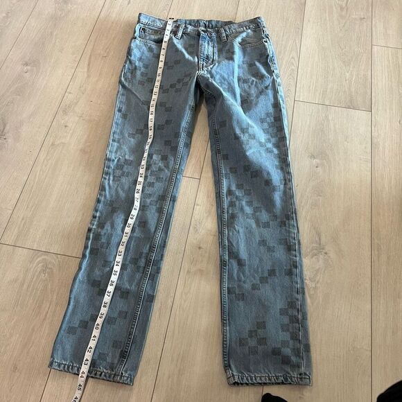 Levis 511 Slim Fit Bauer Strong Skate Skateboarding Cordura Jeans Sz 33\34 - Picture 2 of 9